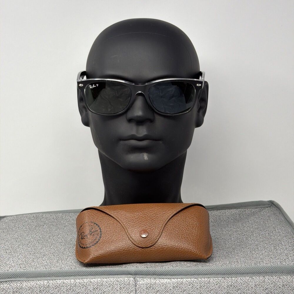 Ray-Ban RB2132 New Wayfarer Polarized Sunglasses 55mm AUTH Case Italy P